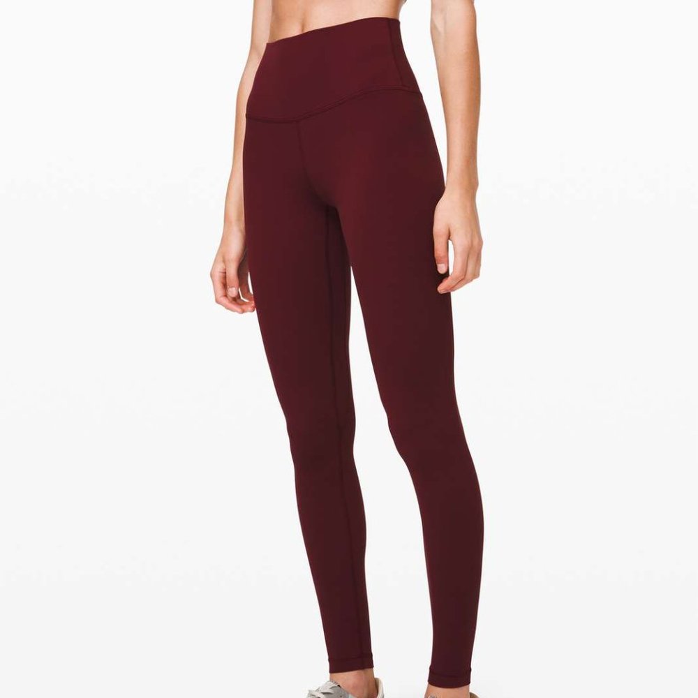 Lululemon Align Pant 28" Garnet Deep Red Burgundy